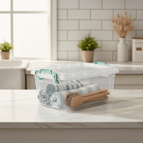 Polytime Rectangular Clear Storage Box with Lid – 5 Ltr | 310 × 205 × 137 mm - Al Kabayel Discount CentrePolytime Rectangular Clear Storage Box with Lid – 5 Ltr | 310 × 205 × 137 mmOrganizers & AccessoriesPOLYTIMEAl Kabayel Discount Centre