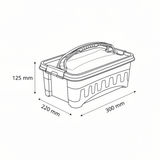 Polytime Rectangular Storage Box with Lid & Handle – 5 Ltr | 300×220×125 mm | Transparent - Al Kabayel Discount CentrePolytime Rectangular Storage Box with Lid & Handle – 5 Ltr | 300×220×125 mm | TransparentOrganizers & AccessoriesPOLYTIMEAl Kabayel Discount Centre