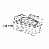 Polytime Rectangular Storage Box with Lid & Handle – 9 Ltr | 380×270×125 mm | Transparent - Al Kabayel Discount CentrePolytime Rectangular Storage Box with Lid & Handle – 9 Ltr | 380×270×125 mm | TransparentOrganizers & AccessoriesPOLYTIMEAl Kabayel Discount Centre