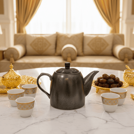Porcelain Grey Coffee Pot 700ml | Premium Ceramic Teapot for Home, Café & Gifting - Al Kabayel Discount CentrePorcelain Grey Coffee Pot 700ml | Premium Ceramic Teapot for Home, Café & GiftingTea&CoffeeAKDCAl Kabayel Discount Centre