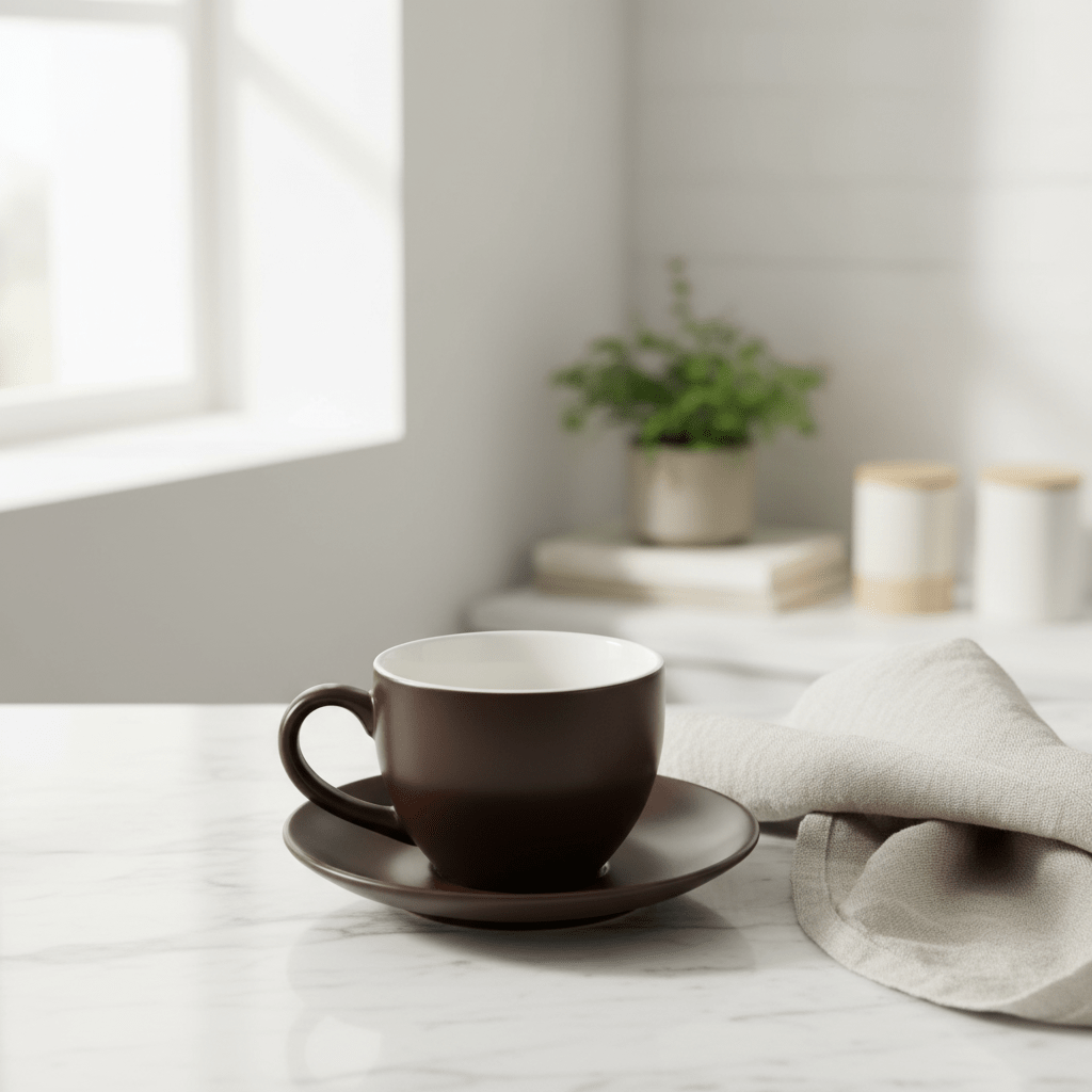 Porceletta Brown Ceramic Cup & Saucer Set — 230ml - Al Kabayel Discount CentrePorceletta Brown Ceramic Cup & Saucer Set — 230mlTea/Coffee SetsPORCELETTAAl Kabayel Discount Centre
