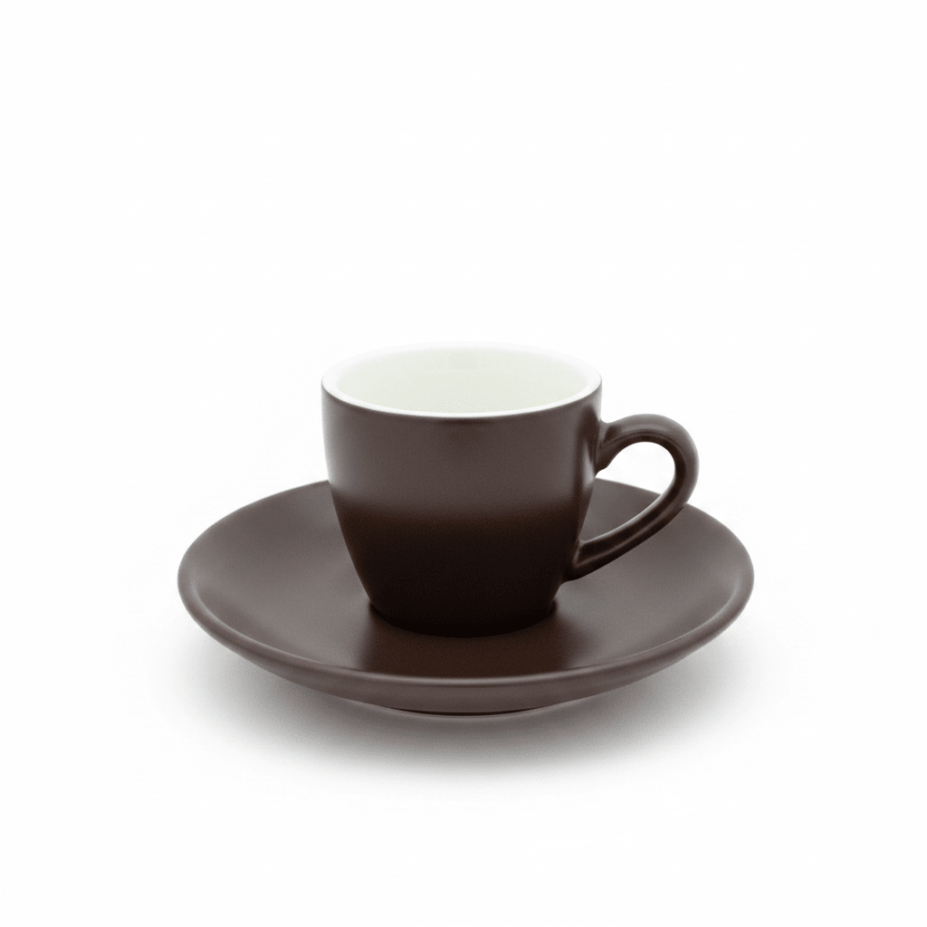 Porceletta Brown Ceramic Espresso Cup & Saucer Set - 80ml - Al Kabayel Discount CentrePorceletta Brown Ceramic Espresso Cup & Saucer Set - 80mlTea/Coffee SetsPORCELETTAAl Kabayel Discount Centre