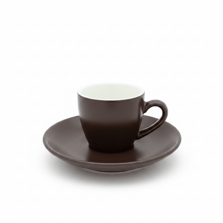 Porceletta Brown Ceramic Espresso Cup & Saucer Set - 80ml - Al Kabayel Discount CentrePorceletta Brown Ceramic Espresso Cup & Saucer Set - 80mlTea/Coffee SetsPORCELETTAAl Kabayel Discount Centre