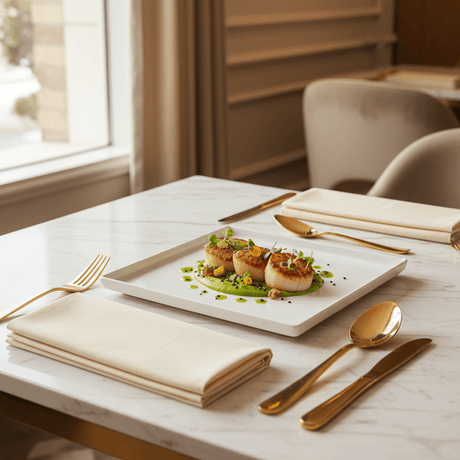 Porceletta Ivory White Square Ceramic Serving Plate – 25.4 cm Premium Elegant Dinnerware for Fine Dining & Catering - Al Kabayel Discount CentrePorceletta Ivory White Square Ceramic Serving Plate – 25.4 cm Premium Elegant Dinnerware for Fine Dining & CateringPlatesPORCELETTAAl Kabayel Discount Centre