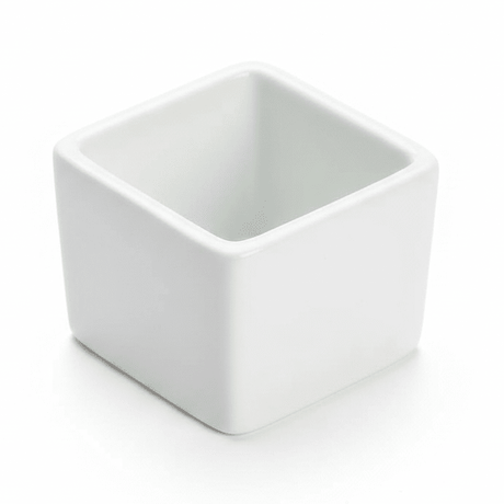 Porceletta Small White Square Ceramic Bowl – 5.4 cm Compact Bowl for Dips, Sauces & Small Portions - Al Kabayel Discount CentrePorceletta Small White Square Ceramic Bowl – 5.4 cm Compact Bowl for Dips, Sauces & Small PortionsBowlsPORCELETTAAl Kabayel Discount Centre