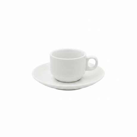 Porceletta White Ceramic Cup & Saucer Set — 80ml - Al Kabayel Discount CentrePorceletta White Ceramic Cup & Saucer Set — 80mlTea/Coffee SetsPORCELETTAAl Kabayel Discount Centre