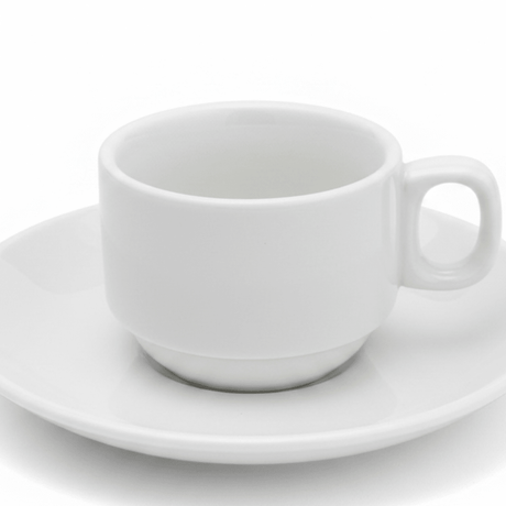 Porceletta White Ceramic Cup & Saucer Set — 80ml - Al Kabayel Discount CentrePorceletta White Ceramic Cup & Saucer Set — 80mlTea/Coffee SetsPORCELETTAAl Kabayel Discount Centre