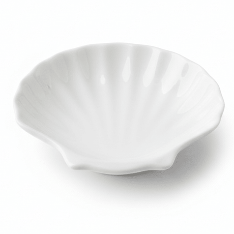 Porceletta White Ceramic Shell - Shaped Dish 4 Inch – Decorative Serving Dish for Snacks & Condiments - Al Kabayel Discount CentrePorceletta White Ceramic Shell - Shaped Dish 4 Inch – Decorative Serving Dish for Snacks & CondimentsPlatesPORCELETTAAl Kabayel Discount Centre