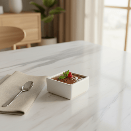 Porceletta White Square Ceramic Bowl – 8 cm Modern Minimalist Bowl for Desserts, Sauces & Side Dishes - Al Kabayel Discount CentrePorceletta White Square Ceramic Bowl – 8 cm Modern Minimalist Bowl for Desserts, Sauces & Side DishesBowlsPORCELETTAAl Kabayel Discount Centre