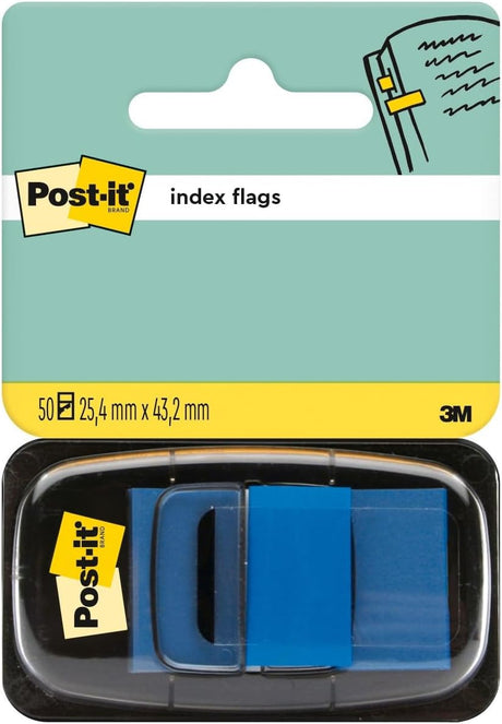 Post - it® Index Flags - Blue - Repositionable - 50 Flags Per Pack - 25mm - Al Kabayel Discount CentrePost - it® Index Flags - Blue - Repositionable - 50 Flags Per Pack - 25mmNotepads & Legal Pads3MAl Kabayel Discount Centre