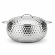 Pradeep Shahla Silver Stainless Steel Hotpot | Hammered Diamond-Texture Insulated Casserole Dish with Lid & Handles | - Al Kabayel Discount CentrePradeep Shahla Silver Stainless Steel Hotpot | Hammered Diamond-Texture Insulated Casserole Dish with Lid & Handles |CasserolesPRADEEPAl Kabayel Discount Centre