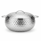 Pradeep Shahla Silver Stainless Steel Hotpot | Hammered Diamond-Texture Insulated Casserole Dish with Lid & Handles | - Al Kabayel Discount CentrePradeep Shahla Silver Stainless Steel Hotpot | Hammered Diamond-Texture Insulated Casserole Dish with Lid & Handles |CasserolesPRADEEPAl Kabayel Discount Centre