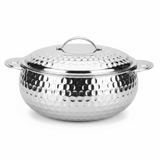 Pradeep Shahla Silver Stainless Steel Hotpot | Hammered Diamond-Texture Insulated Casserole Dish with Lid & Handles | - Al Kabayel Discount CentrePradeep Shahla Silver Stainless Steel Hotpot | Hammered Diamond-Texture Insulated Casserole Dish with Lid & Handles |CasserolesPRADEEPAl Kabayel Discount Centre