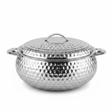 Pradeep Shahla Silver Stainless Steel Hotpot | Hammered Diamond-Texture Insulated Casserole Dish with Lid & Handles | - Al Kabayel Discount CentrePradeep Shahla Silver Stainless Steel Hotpot | Hammered Diamond-Texture Insulated Casserole Dish with Lid & Handles |CasserolesPRADEEPAl Kabayel Discount Centre