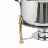 Pradeep Silver & Gold Classic Chafer Round Stainless Steel Chafing Dish - 7000ml - Al Kabayel Discount CentrePradeep Silver & Gold Classic Chafer Round Stainless Steel Chafing Dish - 7000mlWarmersPRADEEPAl Kabayel Discount Centre