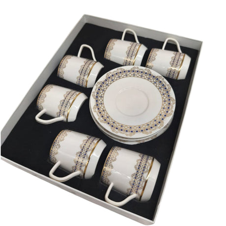Premier Ceramic Cup and Saucer 12Pcs Set 6 Cups With 6 Saucers - 80ML - Al Kabayel Discount CentrePremier Ceramic Cup and Saucer 12Pcs Set 6 Cups With 6 Saucers - 80MLTea CupsPREMIERAl Kabayel Discount Centre