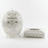 Premium Acrylic Dustbin with Silver Metal Base and Matching Tissue Box Set – Modern Bathroom & Office Use – 36 × 21 cm & 26 × 13 cm - Al Kabayel Discount CentrePremium Acrylic Dustbin with Silver Metal Base and Matching Tissue Box Set – Modern Bathroom & Office Use – 36 × 21 cm & 26 × 13 cmOrganizers & AccessoriesAKDCAl Kabayel Discount Centre