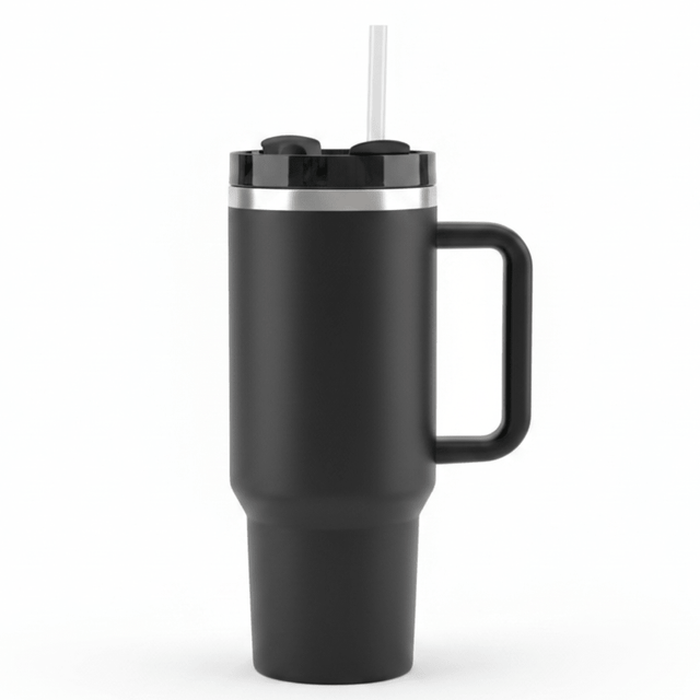 Premium Black Stainless Steel Vacuum Insulated Bottle with Handle – 26 cm - Al Kabayel Discount CentrePremium Black Stainless Steel Vacuum Insulated Bottle with Handle – 26 cmWater BottlesAKDCAl Kabayel Discount Centre