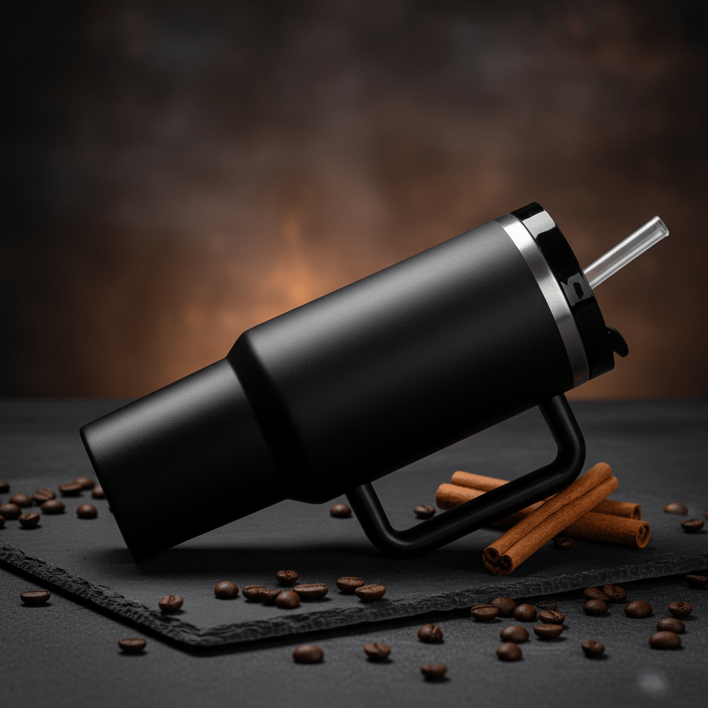Premium Black Stainless Steel Vacuum Insulated Bottle with Handle – 26 cm - Al Kabayel Discount CentrePremium Black Stainless Steel Vacuum Insulated Bottle with Handle – 26 cmWater BottlesAKDCAl Kabayel Discount Centre