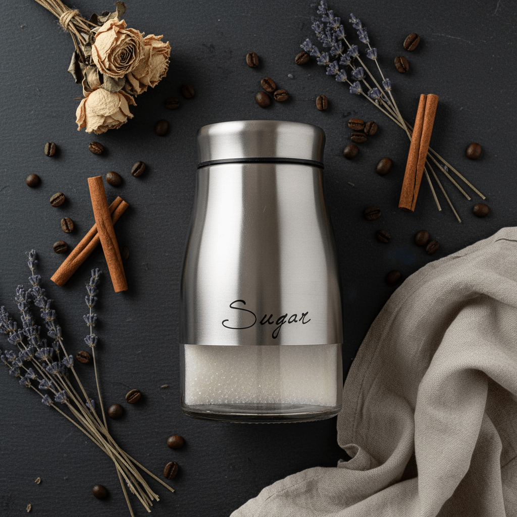 Premium Brushed Stainless Steel & Glass Storage Canister — 1 Litre - Al Kabayel Discount CentrePremium Brushed Stainless Steel & Glass Storage Canister — 1 LitreJars & Food SaversAKDCAl Kabayel Discount Centre