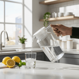 Premium Clear Acrylic Water Jug with White Lid | 20cm | - Al Kabayel Discount CentrePremium Clear Acrylic Water Jug with White Lid | 20cm |JugsAKDCAl Kabayel Discount Centre