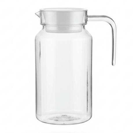 Premium Clear Acrylic Water Jug with White Lid | 20cm | - Al Kabayel Discount CentrePremium Clear Acrylic Water Jug with White Lid | 20cm |JugsAKDCAl Kabayel Discount Centre