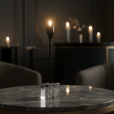 Premium Crystal & Black Metal Candle Holder Stand for Sophisticated Home Décor – 23cm - Al Kabayel Discount CentrePremium Crystal & Black Metal Candle Holder Stand for Sophisticated Home Décor – 23cmHome Décor AccentsAKDCAl Kabayel Discount Centre