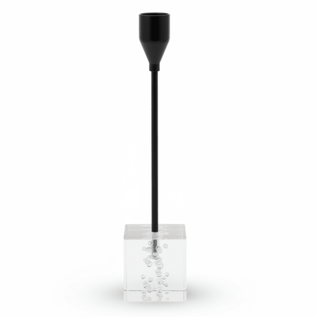 Premium Crystal & Black Metal Candle Holder Stand for Sophisticated Home Décor – 23cm - Al Kabayel Discount CentrePremium Crystal & Black Metal Candle Holder Stand for Sophisticated Home Décor – 23cmHome Décor AccentsAKDCAl Kabayel Discount Centre