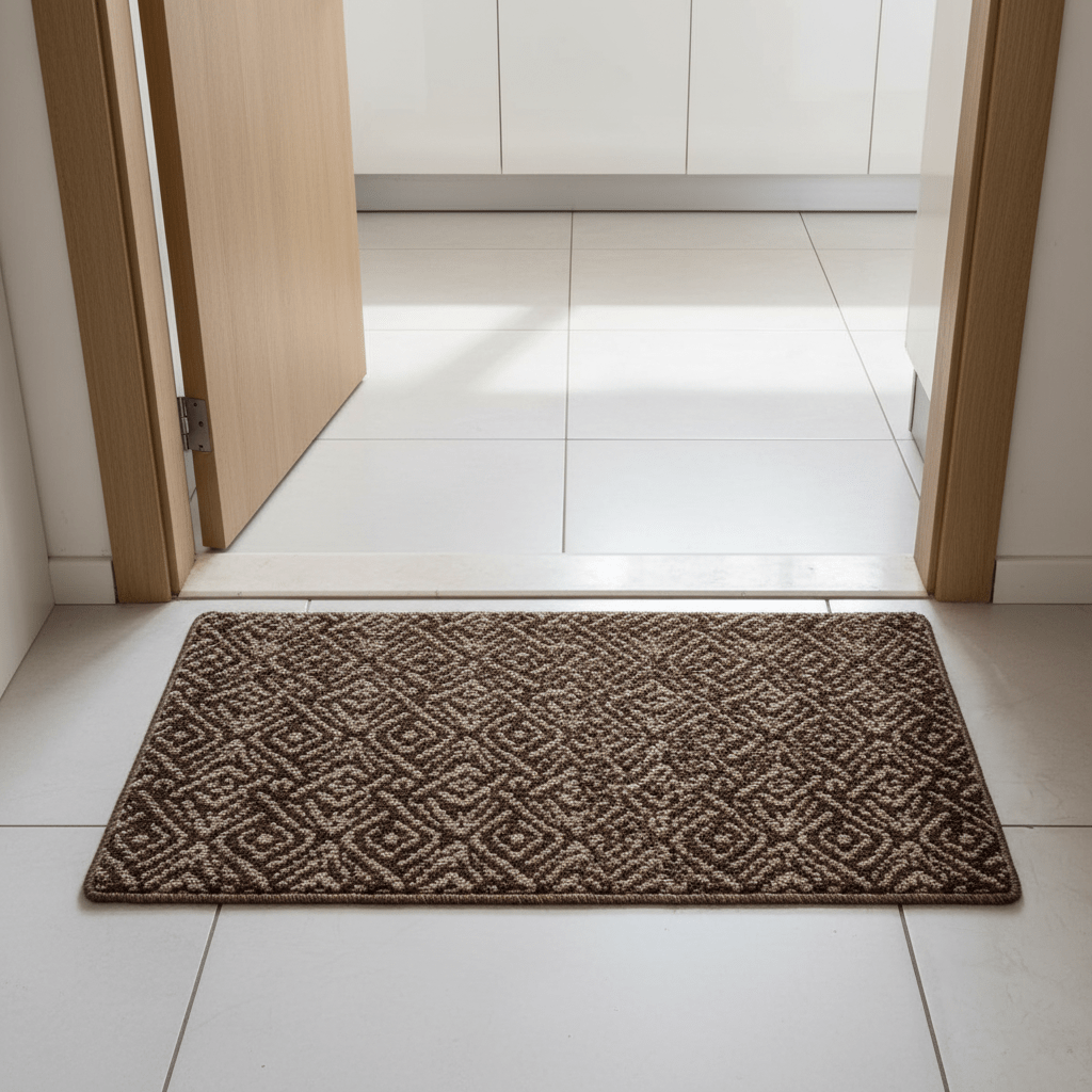 Premium Geometric Diamond Pattern Rectangle Door Mat | Anti-Slip Entrance Rug for Home, Kitchen & Entryway | 68 × 44 cm | Brown & Beige Woven Design - Al Kabayel Discount CentrePremium Geometric Diamond Pattern Rectangle Door Mat | Anti-Slip Entrance Rug for Home, Kitchen & Entryway | 68 × 44 cm | Brown & Beige Woven DesignDoormatsAKDCAl Kabayel Discount Centre