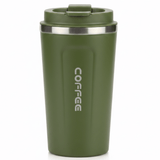 Premium Green Travel Coffee Mug with Insulated Body – 510 ml - Al Kabayel Discount CentrePremium Green Travel Coffee Mug with Insulated Body – 510 mlWater BottlesAKDCAl Kabayel Discount Centre