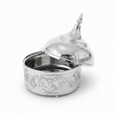 Premium Silver Stainless Steel Tajine with Palm Tree Landscape Design — 22cm | Arabic Heritage Serving Dish - Al Kabayel Discount CentrePremium Silver Stainless Steel Tajine with Palm Tree Landscape Design — 22cm | Arabic Heritage Serving DishServing TraysAKDCAl Kabayel Discount Centre