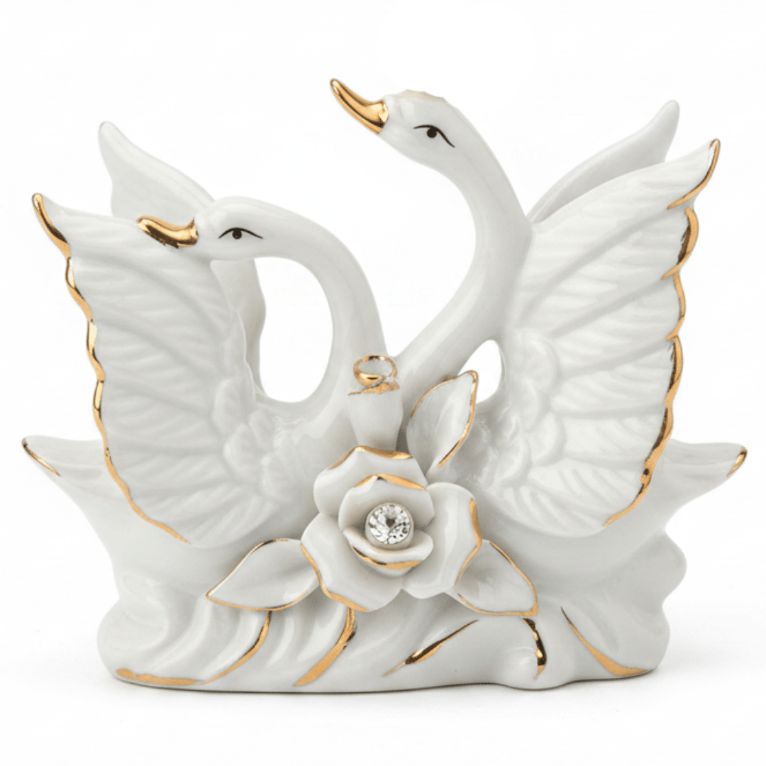 Premium White Ceramic Swan Decorative Showpiece with Floral Design for Elegant Table Styling – Design 1 – 12×10cm - Al Kabayel Discount CentrePremium White Ceramic Swan Decorative Showpiece with Floral Design for Elegant Table Styling – Design 1 – 12×10cmHome Décor AccentsAKDCAl Kabayel Discount Centre