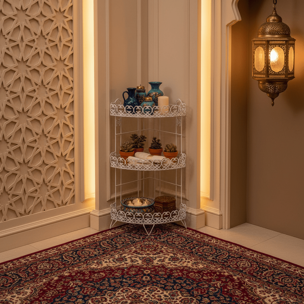 Premium White Metal 3 - Tier Storage Rack for Kitchen Bathroom and Home Organization – 60 cm - Al Kabayel Discount CentrePremium White Metal 3 - Tier Storage Rack for Kitchen Bathroom and Home Organization – 60 cmOrganizers & AccessoriesAKDCAl Kabayel Discount Centre