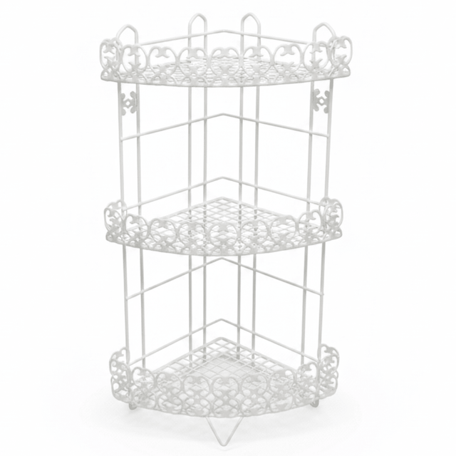 Premium White Metal 3 - Tier Storage Rack for Kitchen Bathroom and Home Organization – 60 cm - Al Kabayel Discount CentrePremium White Metal 3 - Tier Storage Rack for Kitchen Bathroom and Home Organization – 60 cmOrganizers & AccessoriesAKDCAl Kabayel Discount Centre