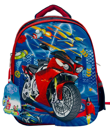 President School Bag 14", 3D Racing Bike Design - Al Kabayel Discount CentrePresident School Bag 14", 3D Racing Bike DesignSchool BagsPRESIDENTAl Kabayel Discount Centre