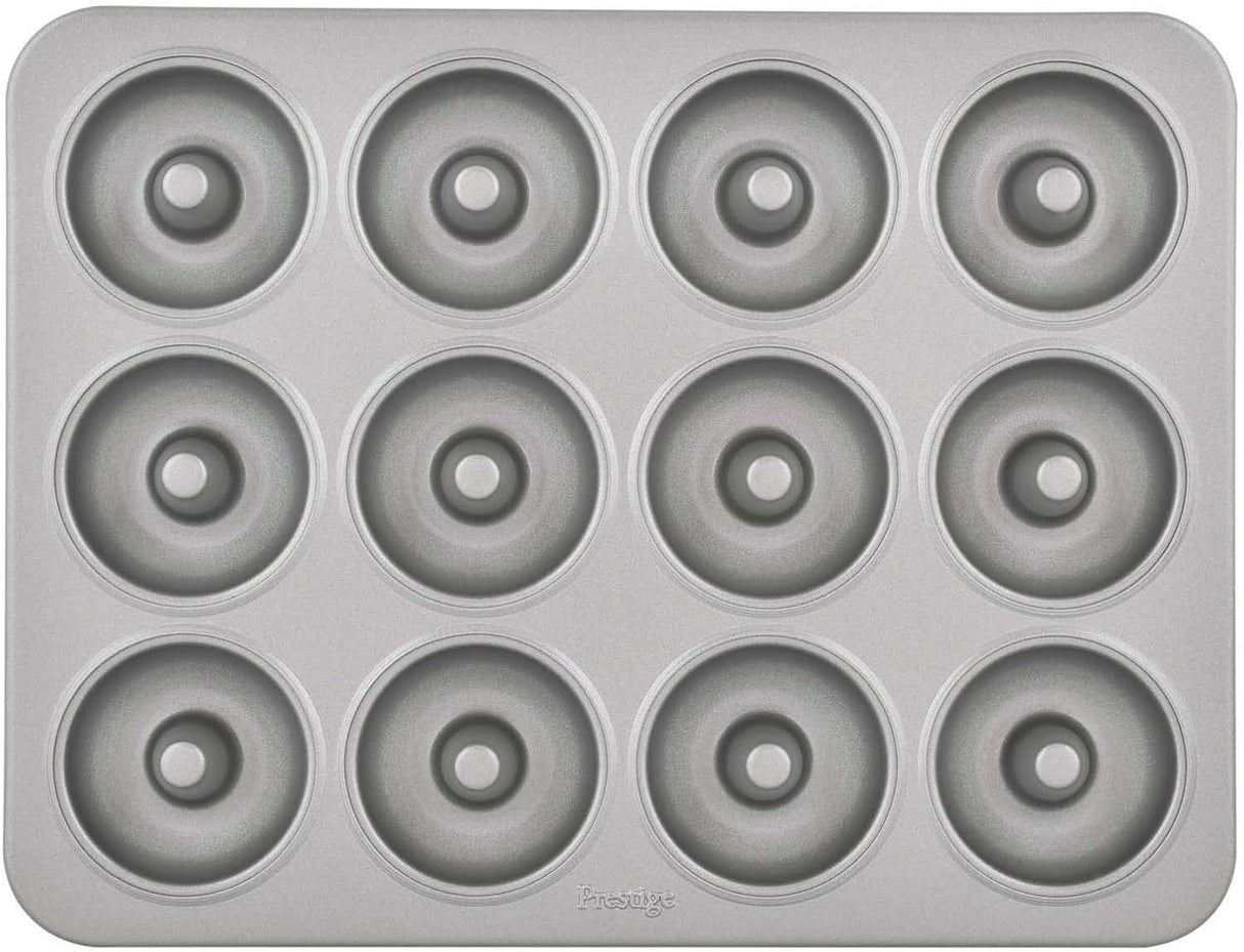 Prestige Carbon Steel 12 Cup Donut Pan, Premium Non - Stick Coating, Easy Release Cake and Pastries - 28616 - Al Kabayel Discount CentrePrestige Carbon Steel 12 Cup Donut Pan, Premium Non - Stick Coating, Easy Release Cake and Pastries - 28616Frying Pans & SkilletsPRESTIGEAl Kabayel Discount Centre