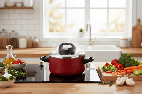 Prestige Classique 16cm Non - Stick Casserole (1.4L) – 3X Ultra Tough with Steel Lid, Red (PR21541) - Al Kabayel Discount CentrePrestige Classique 16cm Non - Stick Casserole (1.4L) – 3X Ultra Tough with Steel Lid, Red (PR21541)CasserolesPRESTIGEAl Kabayel Discount Centre