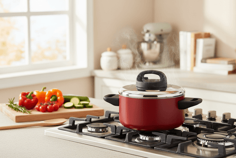 Prestige Classique 18cm Non - Stick Casserole (1.9L) – 3X Ultra Tough with Steel Lid, Red (PR21542) - Al Kabayel Discount CentrePrestige Classique 18cm Non - Stick Casserole (1.9L) – 3X Ultra Tough with Steel Lid, Red (PR21542)CasserolesPRESTIGEAl Kabayel Discount Centre