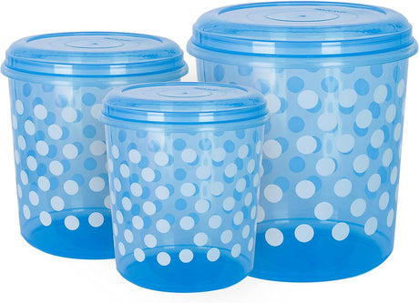PRESTO Food Container Set 3pcs 5000ml+7000ml+10000ml, Blue - Al Kabayel Discount CentrePRESTO Food Container Set 3pcs 5000ml+7000ml+10000ml, BlueFood ContainersPRESTOAl Kabayel Discount Centre