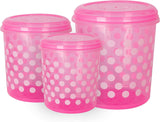 PRESTO Food Container Set 3pcs 5000ml+7000ml+10000ml, Pink - Al Kabayel Discount CentrePRESTO Food Container Set 3pcs 5000ml+7000ml+10000ml, PinkFood ContainersPRESTOAl Kabayel Discount Centre