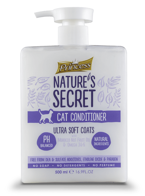 Princess Nature's Secret Cat Shampoo Ultra Soft Coats With Morocco Nut Fruit Oil & Omega 3&6, 500ml - Al Kabayel Discount CentrePrincess Nature's Secret Cat Shampoo Ultra Soft Coats With Morocco Nut Fruit Oil & Omega 3&6, 500mlPet SuppliesPRINCESSAl Kabayel Discount Centre