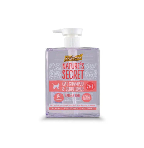 Princess Natures Secret Shampoo and Conditioner Tangle Free Shampoo and Conditioner for Cats - 500ML - Al Kabayel Discount CentrePrincess Natures Secret Shampoo and Conditioner Tangle Free Shampoo and Conditioner for Cats - 500MLPet SuppliesPRINCESSAl Kabayel Discount Centre
