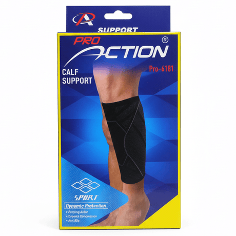 Pro Action Calf Support – Dynamic Compression Sleeve | Black (Pro - 6181) - Al Kabayel Discount CentrePro Action Calf Support – Dynamic Compression Sleeve | Black (Pro - 6181)Sports & FitnessPRO ACTIONAl Kabayel Discount Centre