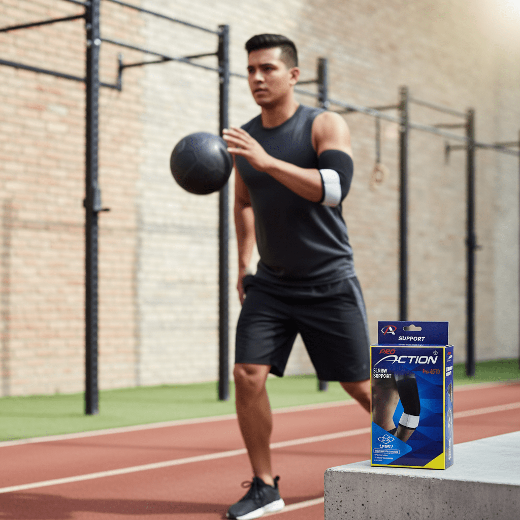 Pro Action Elbow Support | Dynamic Compression Sleeve | Pro - 6570 - Al Kabayel Discount CentrePro Action Elbow Support | Dynamic Compression Sleeve | Pro - 6570Sports & FitnessPRO ACTIONAl Kabayel Discount Centre