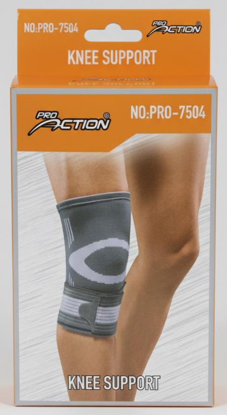 Pro Action Knee Support, Firm Support of Joint, 70% Nylon - 30% Spandex, PRO - 7504 - Al Kabayel Discount CentrePro Action Knee Support, Firm Support of Joint, 70% Nylon - 30% Spandex, PRO - 7504Sports, Fitness & OutdoorsPRO ACTIONAl Kabayel Discount Centre