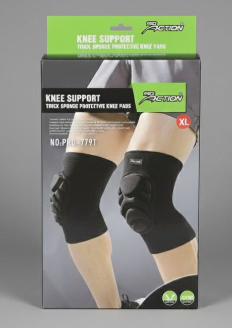 Pro Action Knee Support - XL, Thick Sponge Protective Knee Pads, Breathable, Pro - 7791 - Al Kabayel Discount CentrePro Action Knee Support - XL, Thick Sponge Protective Knee Pads, Breathable, Pro - 7791Sports, Fitness & OutdoorsPRO ACTIONAl Kabayel Discount Centre