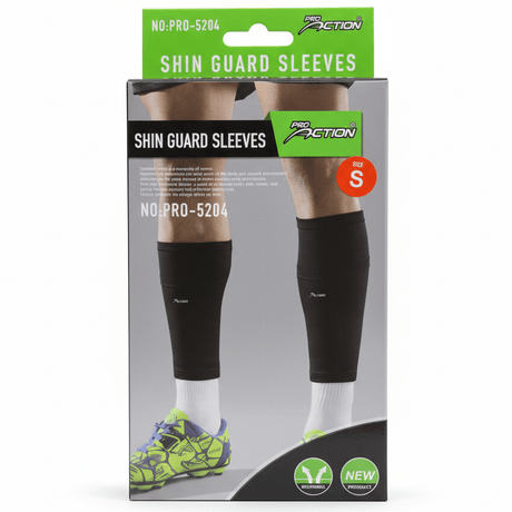 Pro Action Shin Guard Sleeves | Compression Calf Support | Black | PRO - 5204 - Al Kabayel Discount CentrePro Action Shin Guard Sleeves | Compression Calf Support | Black | PRO - 5204Sports & FitnessPRO ACTIONAl Kabayel Discount Centre