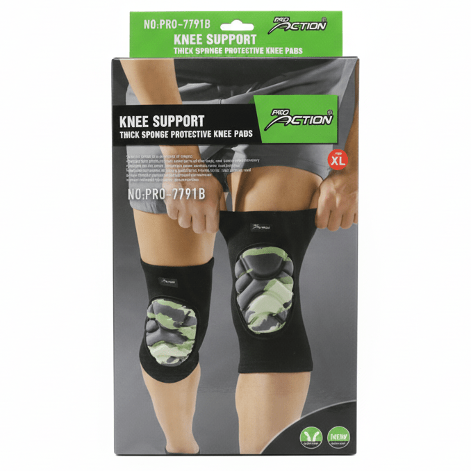 Pro Action Thick Sponge Protective Knee Support Pads – Black (PRO - 7791B) XL - Al Kabayel Discount CentrePro Action Thick Sponge Protective Knee Support Pads – Black (PRO - 7791B) XLSports & FitnessPRO ACTIONAl Kabayel Discount Centre