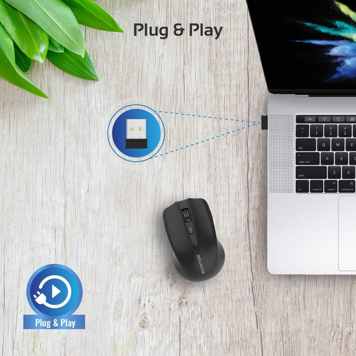 Promate 2.4G Portable Optical Wireless Mouse with USB Nano Receiver 10m Working Distance, Auto Sleep Function and 3 Adjustable DPI Level, Clix 8, Black - Al Kabayel Discount CentrePromate 2.4G Portable Optical Wireless Mouse with USB Nano Receiver 10m Working Distance, Auto Sleep Function and 3 Adjustable DPI Level, Clix 8, BlackElectronic AppliancesPROMATEAl Kabayel Discount Centre