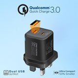 PROMATE Dual Port Wall Charger,25W USB - C USB - A Charge Ports, 60W USB - C, 1.2meter Transparent Cable - Al Kabayel Discount CentrePROMATE Dual Port Wall Charger,25W USB - C USB - A Charge Ports, 60W USB - C, 1.2meter Transparent CableCords & AdaptersPROMATEAl Kabayel Discount Centre